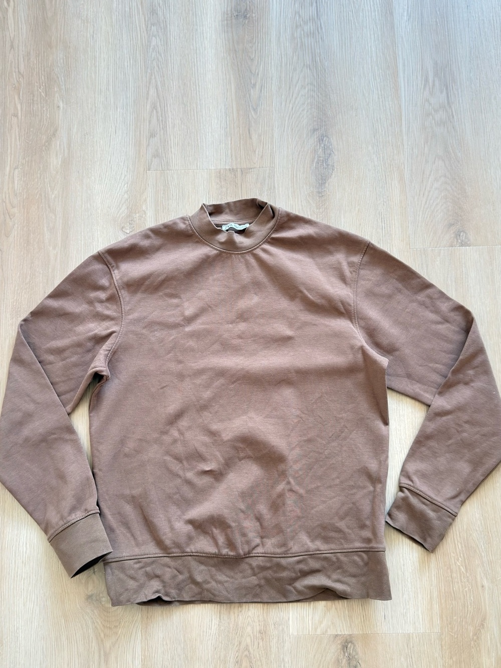 Zara Men's Brown Crewneck Sweater